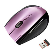 サンワサプライ　極小レシーバーワイヤレスレーザーマウス（ピンク）